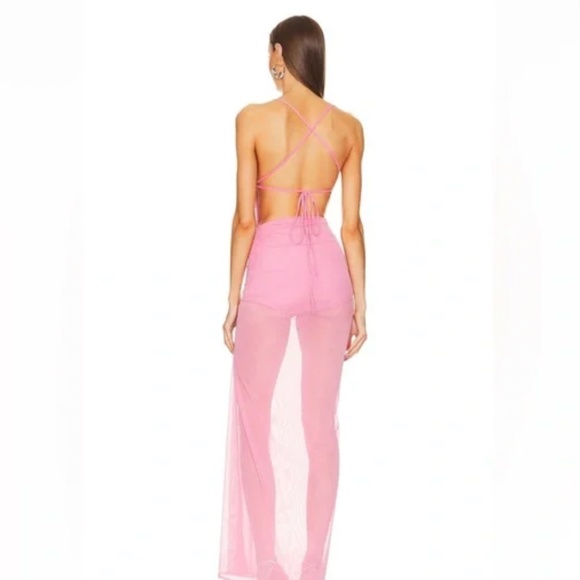 Michael Costello x Revolve - Follie Gown in pink - Picture 3 of 4